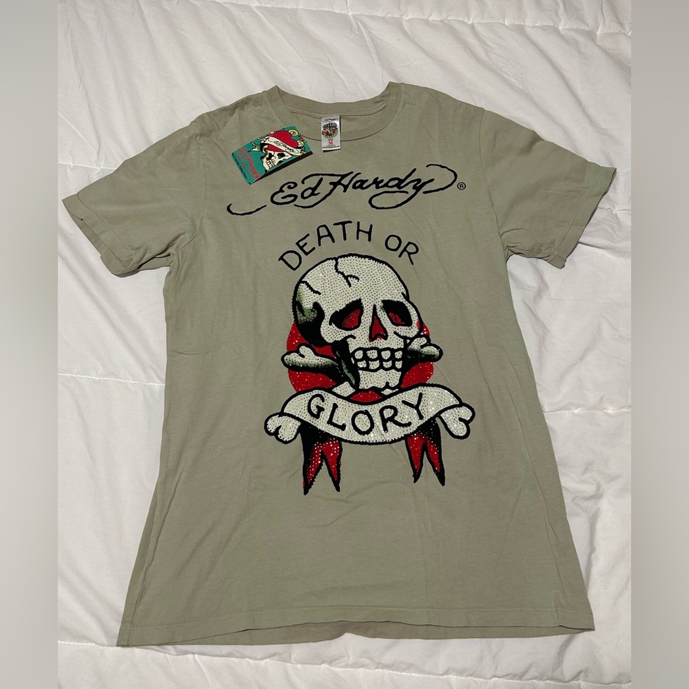 Ed Hardy short sleeves death or glory